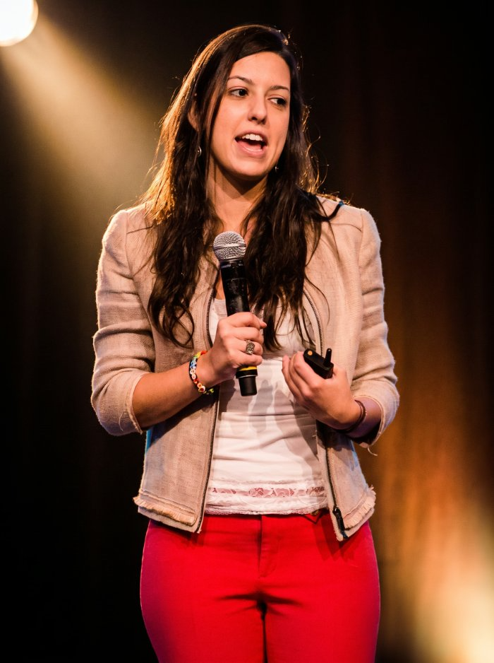 Bel Pesce no palco